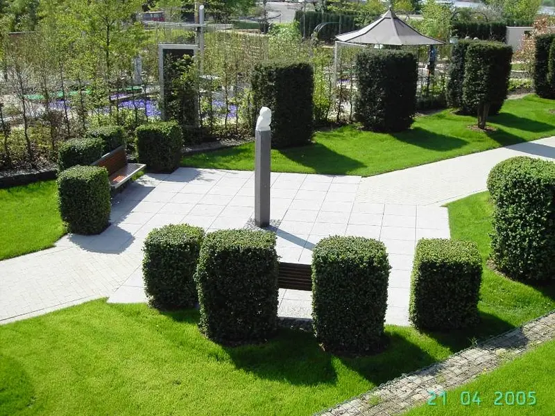Detail einer Gartengestaltung